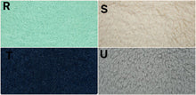 Load image into Gallery viewer, R-Shaggy Mint, S-Shaggy Ivory, T-Shaggy Navy, U-Shaggy Gray