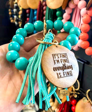 Load image into Gallery viewer, Personalized Wristlet Keychain