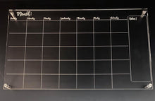 Load image into Gallery viewer, Engraved Acrylic Dry Erase Calendar/Chore Chart