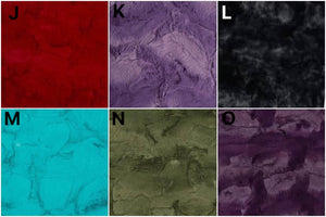 J-Red, K-Violet, L-Black, M-Breeze Teal, N-Olive Green, O-Dark Plum