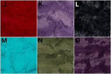 Load image into Gallery viewer, J-Red, K-Violet, L-Black, M-Breeze Teal, N-Olive Green, O-Dark Plum