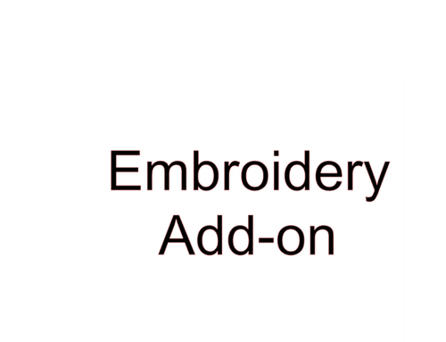 EMBROIDERY NAME ADD-ON