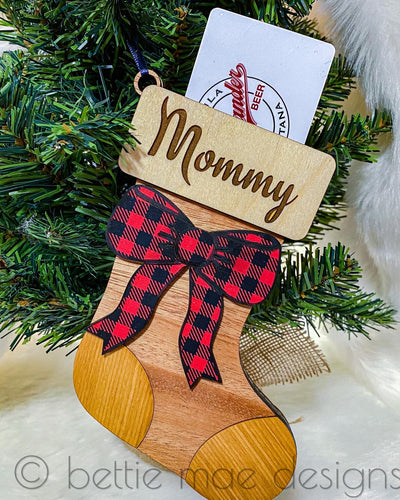 Stocking Gift Card Holder Ornaments