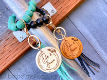 Load image into Gallery viewer, Personalized Wristlet Keychain