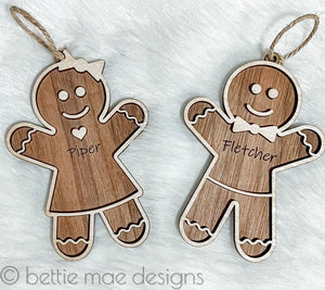 Personalized Gingerbread Ornament/Gift tag