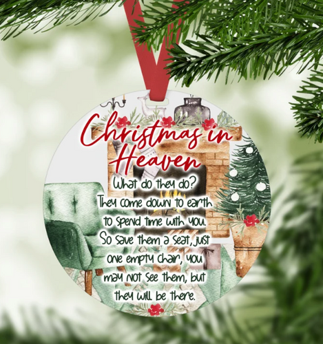 Ceramic Christmas in Heaven Ornament