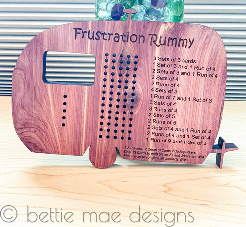 Custom Rummy / Cribbage Board