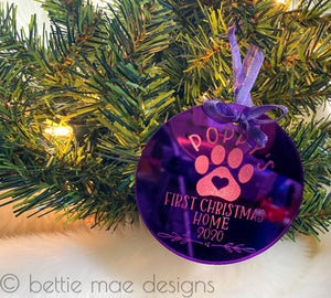 Custom Engraved Acrylic Ornament