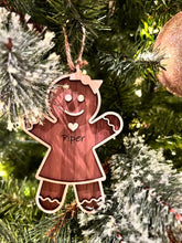 Load image into Gallery viewer, Personalized Gingerbread Ornament/Gift tag