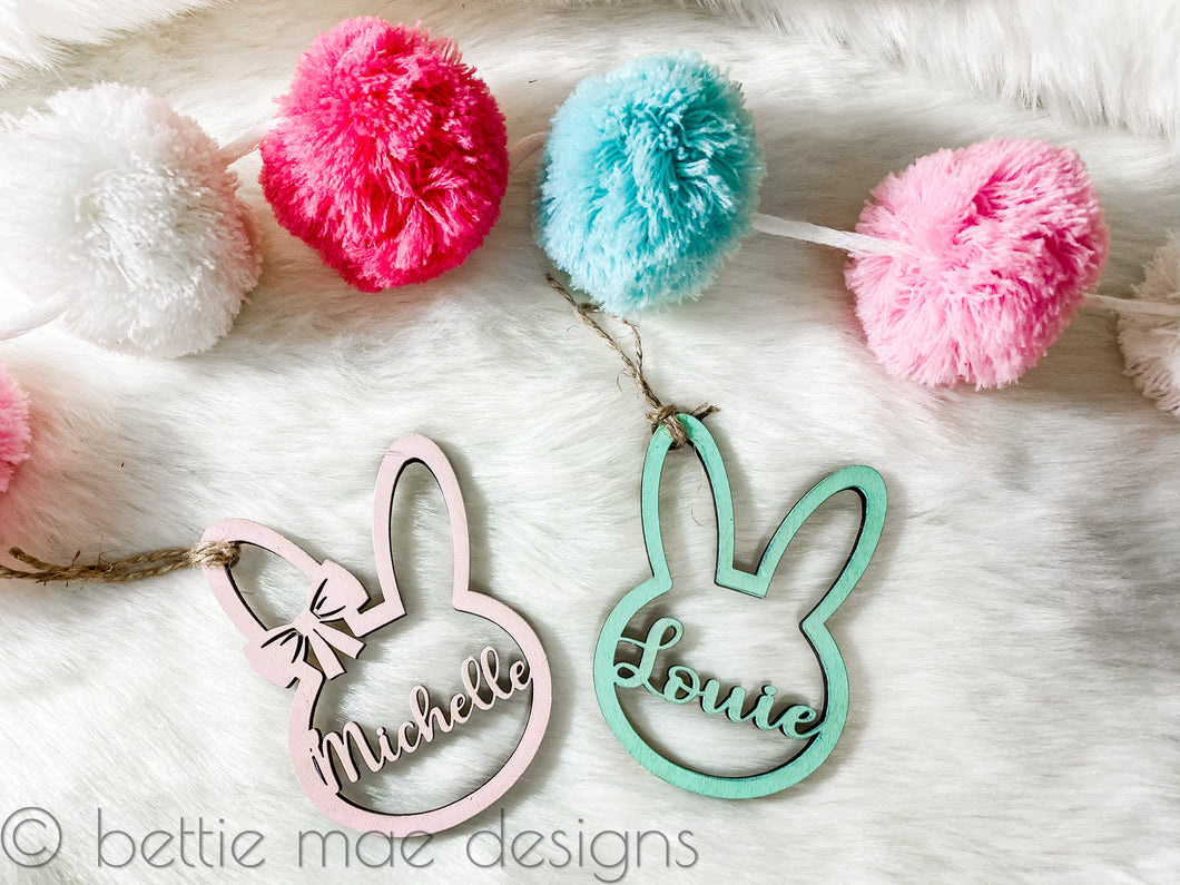 Outline Bunny Gift Tags