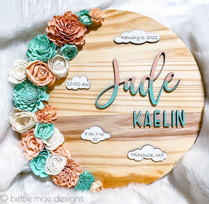 Round Nursery Sign